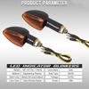 2PCS Super Bright Motorcycle Turn Signal Indicators Lights Front Rear Brake Lights Waterproof For DC12V Motorbike Scooter Quad Cruiser Off Road