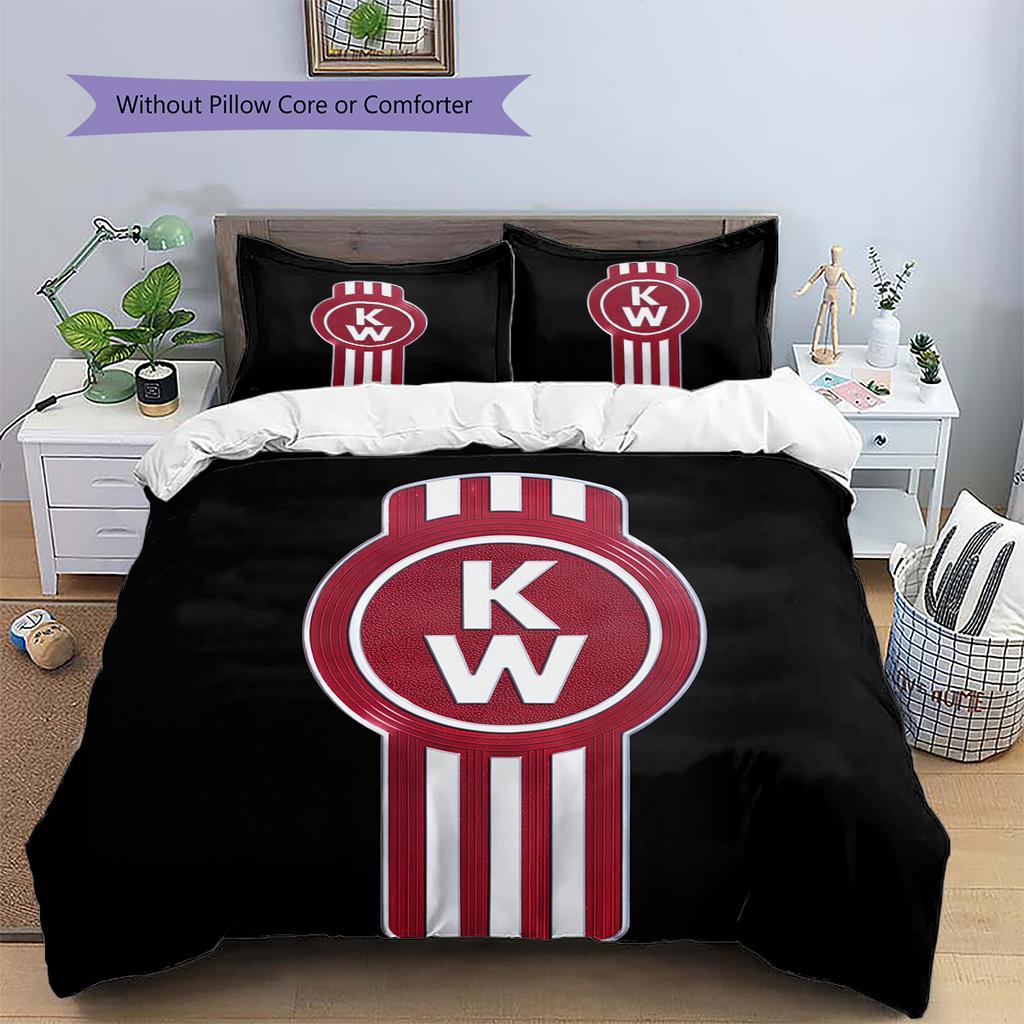 Kenworth Pattern Bedding Home Decoration Birthday Gift (1 * duvet cover + 2 * pillowcase, without core)
