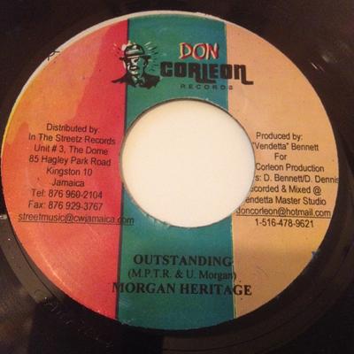7-Zoll-Single MORGAN HERITAGE - Outstanding NONE Don Corleon Rec 2007 Jamaika Reggae, Ska & Dub Gebraucht