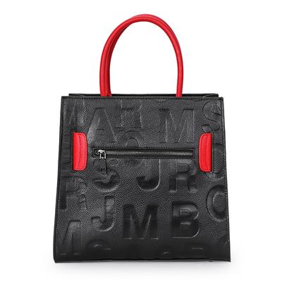 Neue Damenhandtasche mit Buchstabendruck, modische und vielseitige quadratische Tasche aus Rindsleder mit großer Kapazität