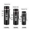 304 Stainless Steel Large-Capacity Insulated Water Cup with Smart Temperature Display and Handle