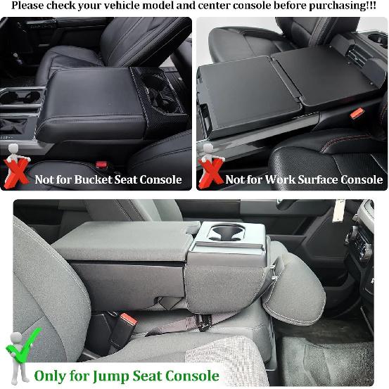 Underseat Storage Organizer Compatible with 2015–2025 2026 Ford F150 and 2017–2026 F250 F350 F450 with 40/20/40 Jump Seat – Replaces OEM Cup