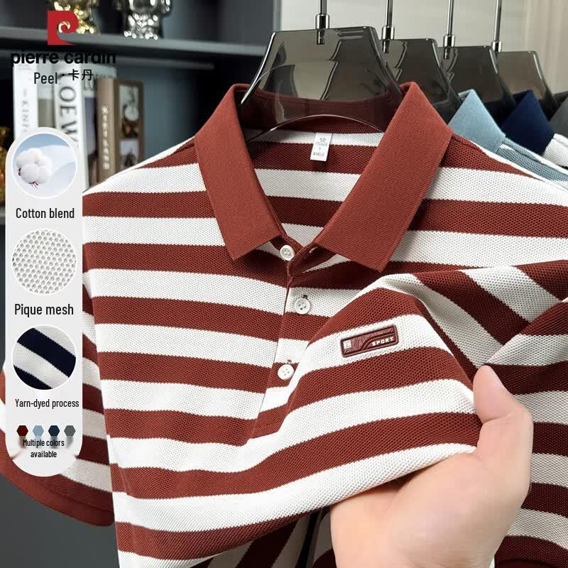 

Pierre Cardin Men s Breathable Pique Polo Shirt 4XL
