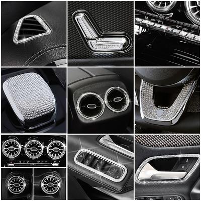 For Mercedes Benz A Class W177 2019-2024 A180 A200 A220 A250 A35 AMG Center Console Trim Diamond Cover Crystal Sticker