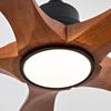 Ventilatore da soffitto da 42 pollici, 5 pale, con illuminazione e telecomando, 6 livelli di velocità, funzione di inversione, 3 CCT, dimmerabile, per pati/soggiorni/sale da pranzo