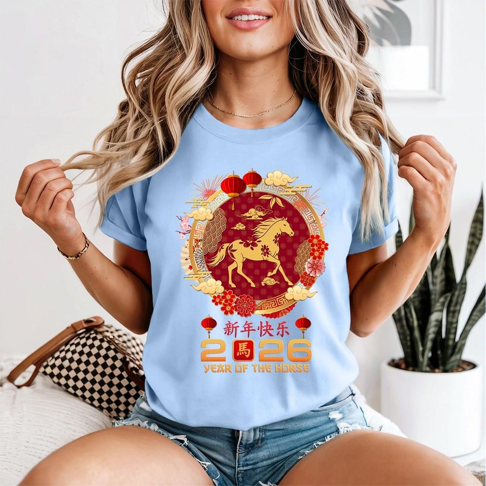 Horse 2026 Year Of The Horse Chinese New Year Unisexs TShirt 2XL