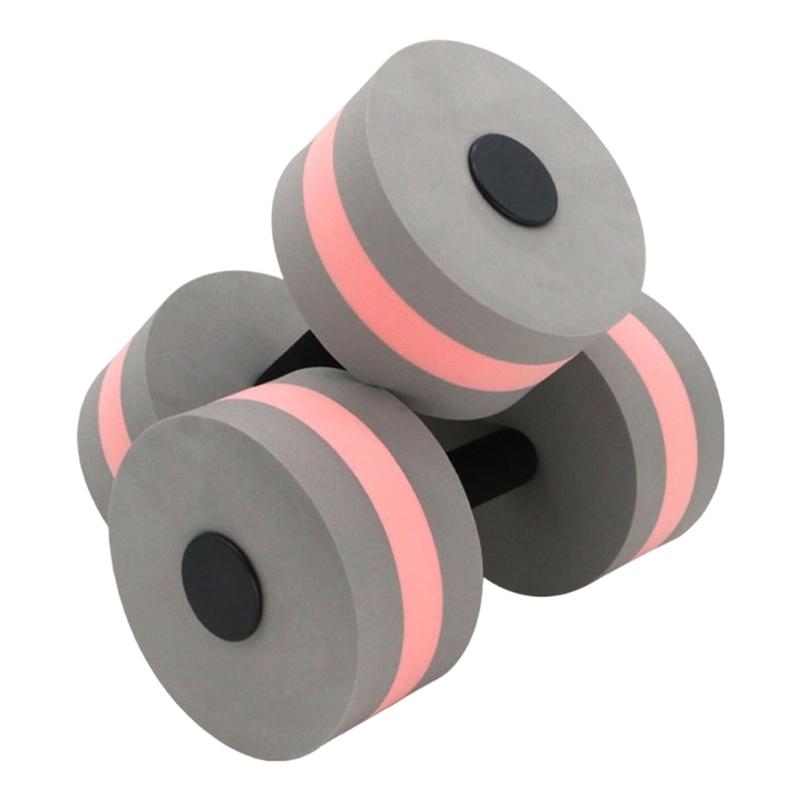 2Pcs Highly Density EVA Foam Dumbbell Aquatic Exercise Dumbells Fitness Barbells Water Fitness Exercises Equipment