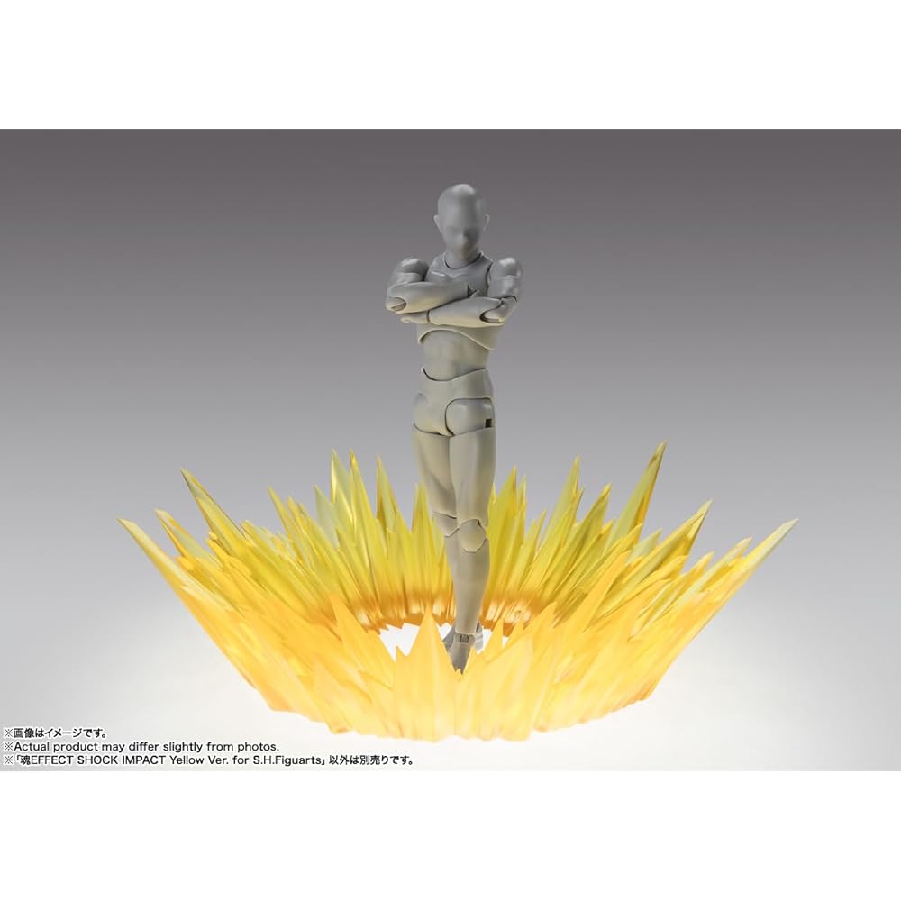 TAMASHII NATIONS SPIRITS EFFECT SHOCK IMPACT Yellow Ver. for S.H.Figuarts (approx. 140mm) PVC & ABS effect parts for figures.