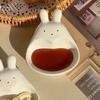 Super Cute Cartoon Rabbit Dipping Saucer Household Three-Dimensional Ceramic Saucer Ketchup Snack Plate Vinaigrette White Rabbit