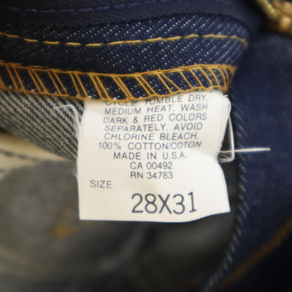 Lee 90s USA made dead stock Straight denim pants W28 Navy jeans Men's Used