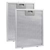 Filter 320x260x9mm Aluminiumbeschichtete Fettteile Ersatz Silber
