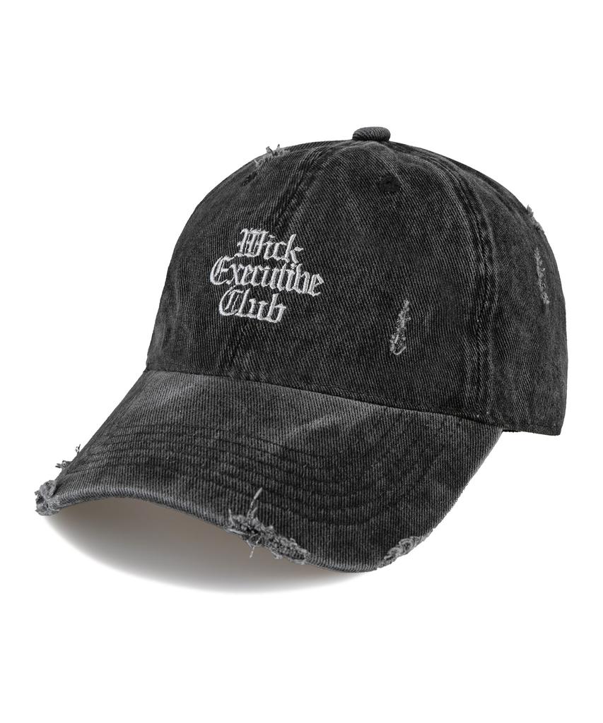 Wig Executive Classic Damaged Pigment Ball Cap - Charcoal