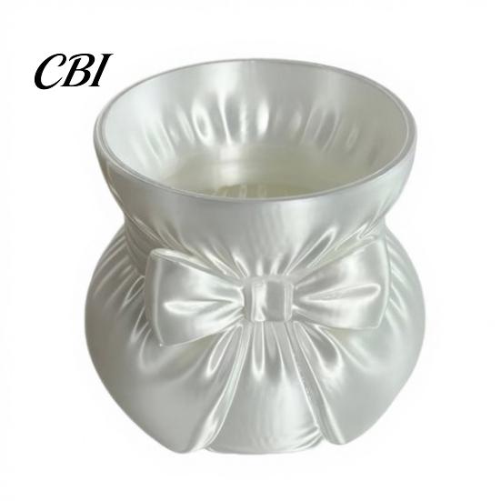 Large Capacity Storage Tube Silk Drawstring Vase, 3D Printed Pen Holder, Makeup Brush Mini Vase Holder And Organizer for Jewelry Small Items,