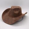 Ny Frosted Western Cowboyhatt Ullhatt Western Cylinderhatt Amazon Party Show Semesterhatt För Män Och Kvinnor