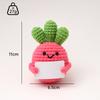 Positive Crochet Dog Doll With Affirmation Card Home Room Decoration Funny Handmade Plush Wool Doll Ornaments Christmas Gifts