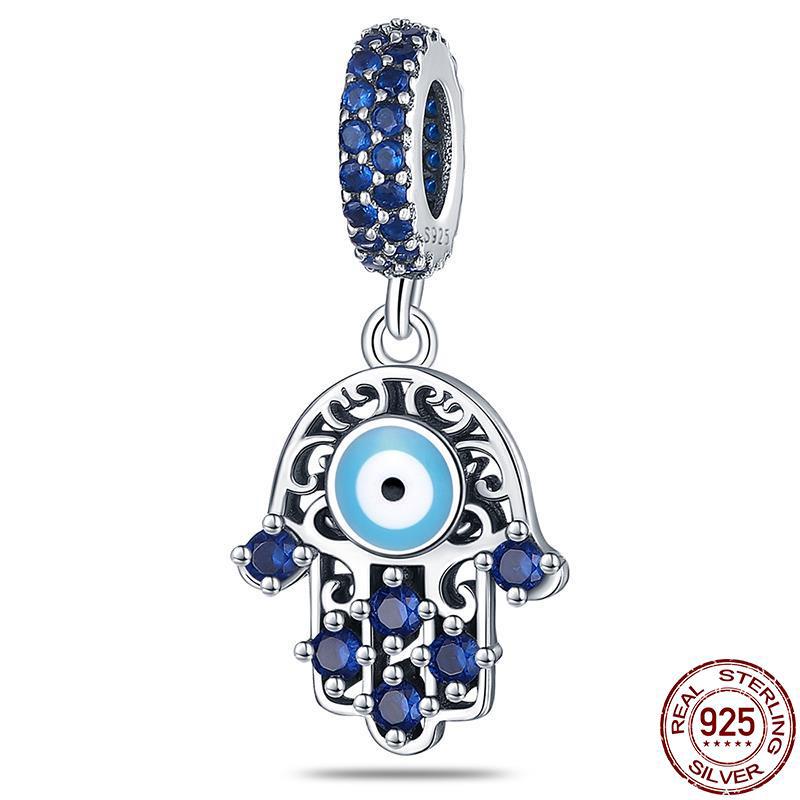 Fashion Spring Lucky Four Leaf Clover Series Copper Charms Beads Fit Original Bracelet Diy Jewelry