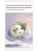 2025 Winter Cozy Semi-Enclosed Dog Bed for Medium and Small Pets
