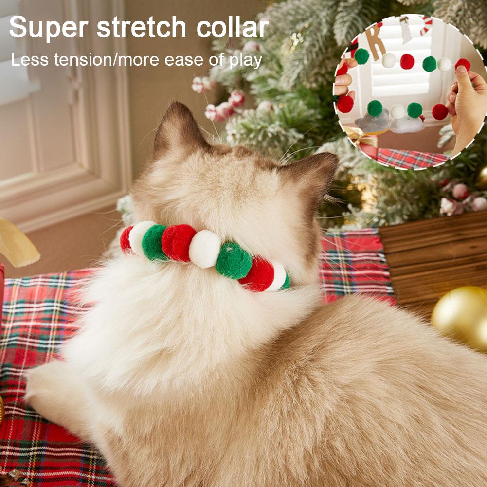 Katze Glocke Kragen Weiche Kätzchen Kragen Glocke Haustier Halskette Mode Kragen Weihnachten Neue Jahr Für Birt D1H2