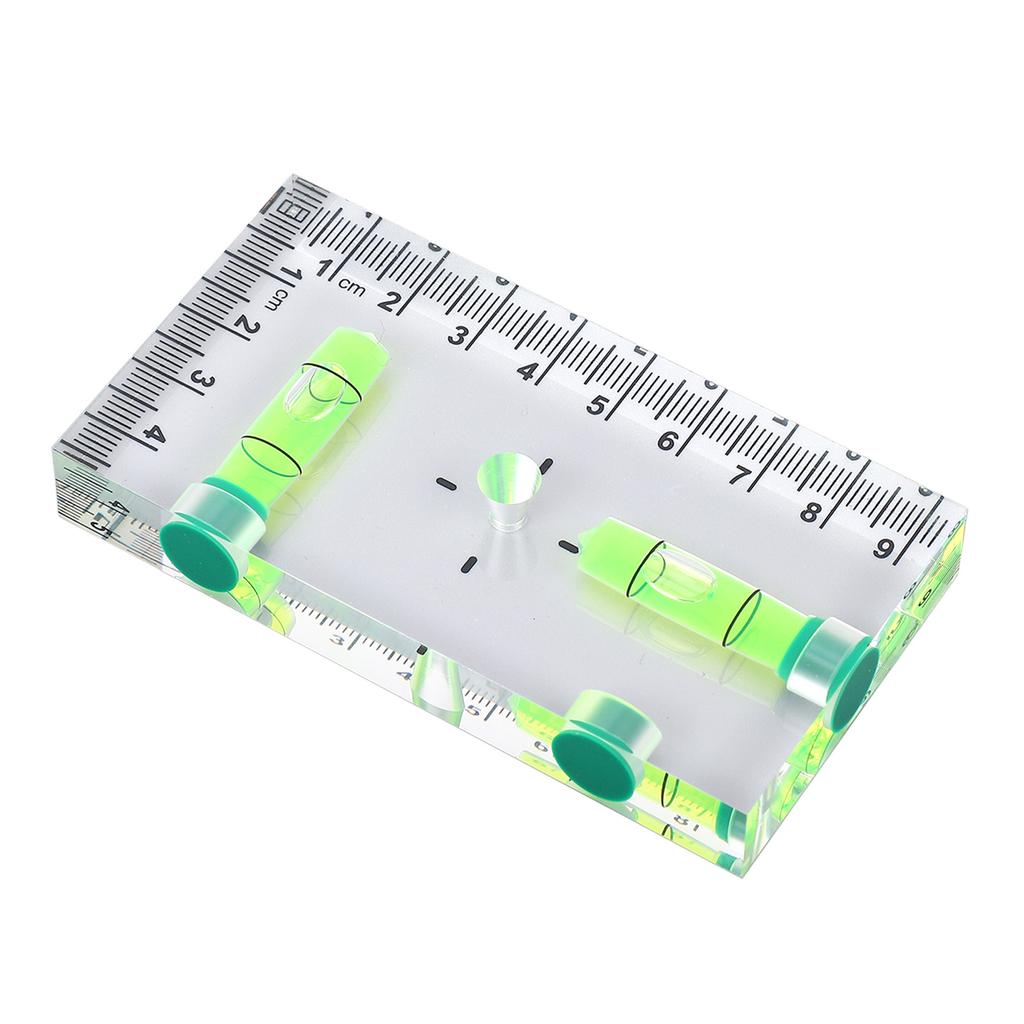 Mini Level Ruler with 3 Magnets Compact Acrylic Level Tool for Horizontal and Vertical Measurement