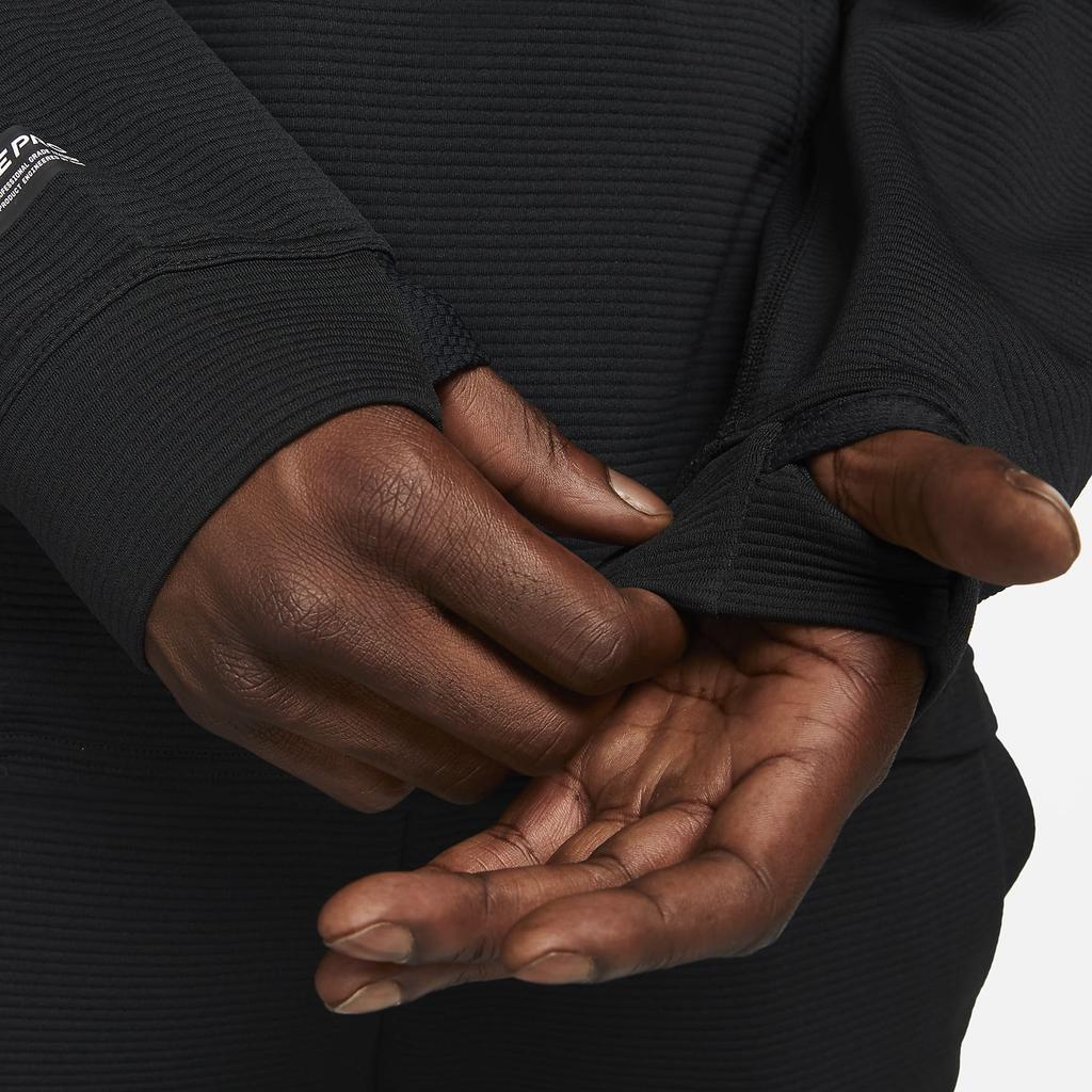 Nike Pro Pullover Fleece Training Hoodie Black/Black/Iron Grey Men Streetwear DM5889-010