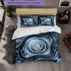 Manchester City Pattern 3 Pieces Bedding Set Soft Microfiber Duvet Cover with Pillow Cases for Bedroom
