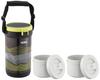 Thermos Vacuum Insulated Ice Container (Thermos Flask for Carrying Ice), Black/Yellow, FHK-2200BKY