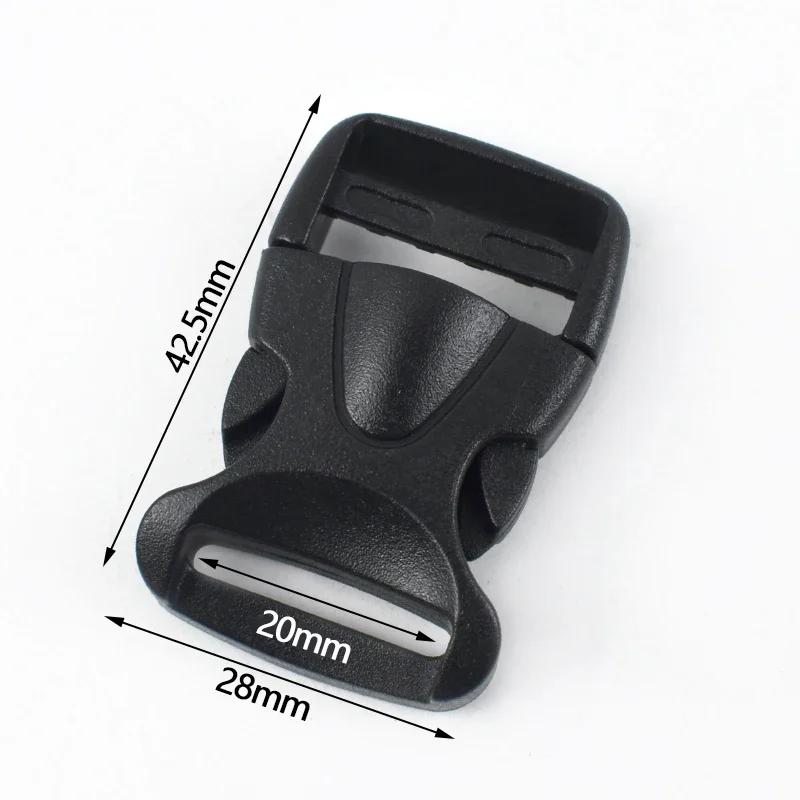 5-20Pcs 20/25/32/38mm Plastic Side Release Buckles Backpack Straps Safety Buckle Dog Collar Adjust Clasps Carabiner Accessories