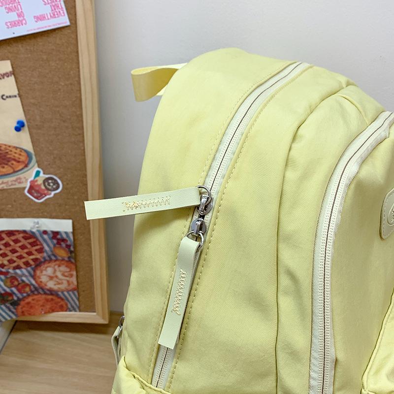 College Style Backpack Junior High School Student Schoolbag Women's Lightweight Travel Backpack