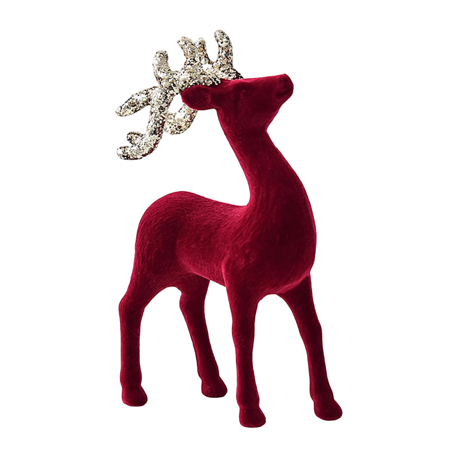 

Christmas Reindeers Plush Deer Ornaments Christmas Decorations One Size