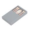 5Pcs Portable Makeup Brush Set Mini Travel Size Small Complete Function Cosmetic Brushes Set with Case and Mirror Grey