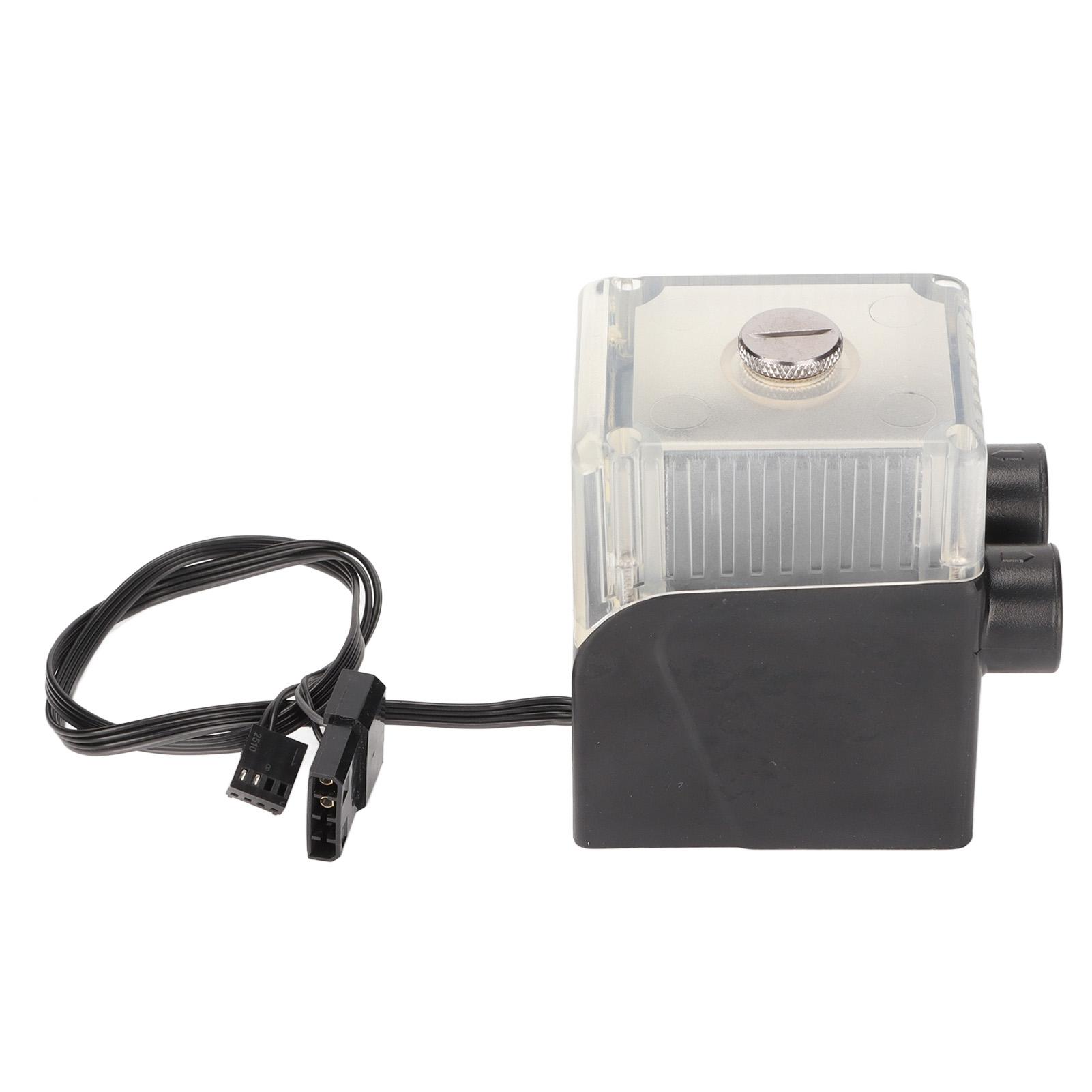 

Computer Cooler Pump Quiet G1Celsius4 Thread 12V 4pin Connector 450LCelsiusH Temperature Display Transparent CPU