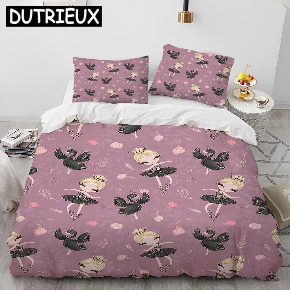 Comforter Charming Queen Size Cartoon Bedding Set - Ballet Girl Ballerina Theme Comforter & S Included