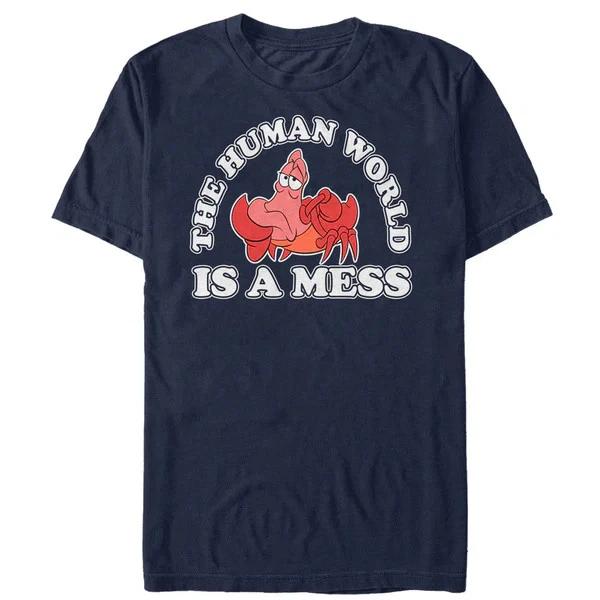 The Little Mermaid Sebastian Mess TShirt Unisex Unisex Unisex S