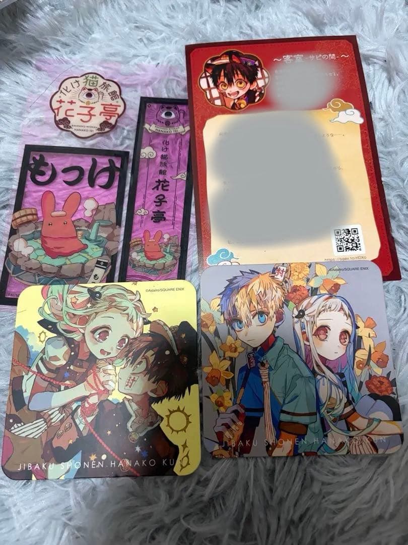 

[USED] Toilet-Bound Hanako-kun Bonus Coaster: Bakeneko Ryokan Hanako-tei, Hanako-kun, Nene, Amane