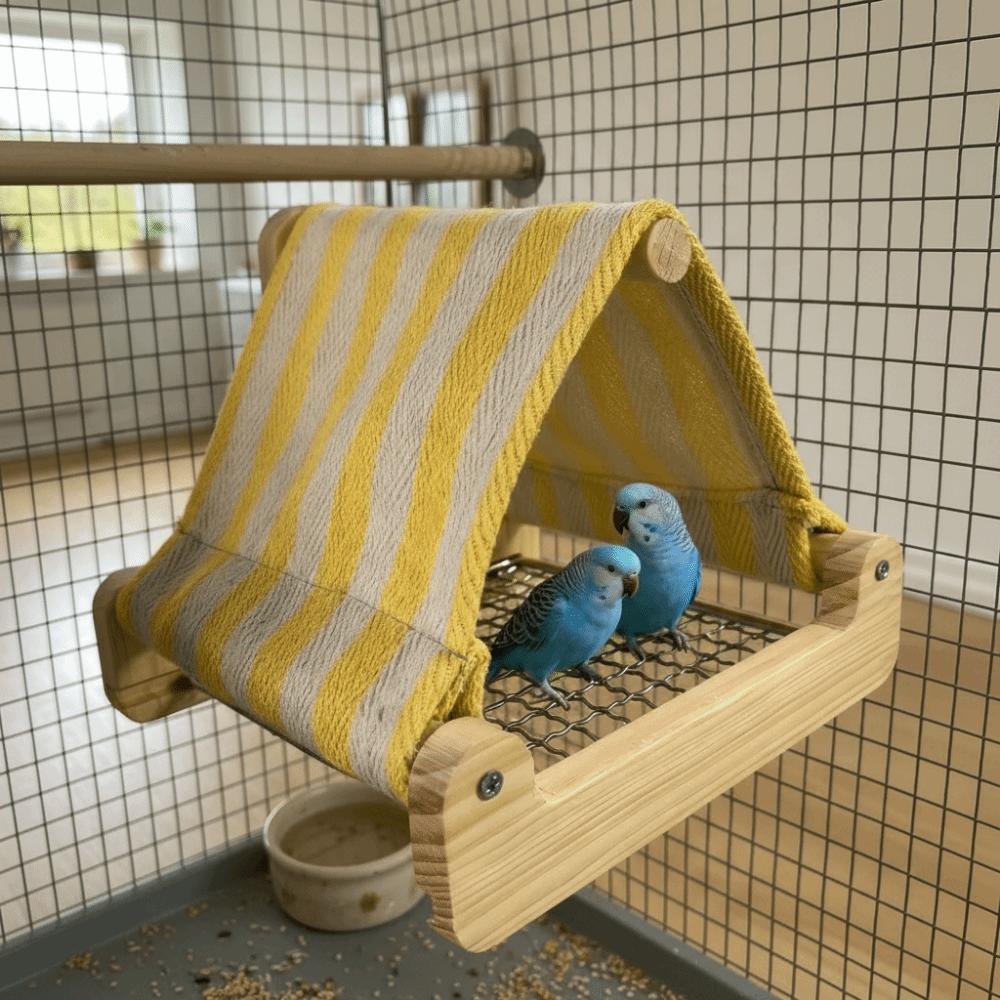 Breathable Bird Shelter Retractable Hanging Hammock Bird Nest House  Cage Accessories