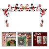 Wooden Christmas Corner Sign Charming Snowman Decoration for Your Holiday Setup