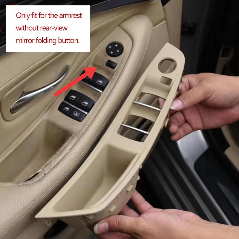 Left Hand Driver Interior Door Armrest Pull Handle Set For BMW 5 Series F10 F11 520i 523i 525i 528i 535i 2009-2016