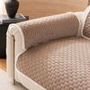 New High-End Simple Plush Sofa Cover Autumn Winter Heat Retention Warm Non-Slip Fixed Cushion Sofa Cover Cat-Scratch Resistant