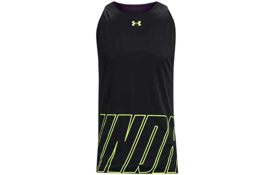 Under Armour Tank Top Men s Black Green 1361899-002 XXXL