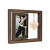 Wooden Photo Frame Postcard Photo Solid Wood Photo Frame Rotatable Desktop Ornament Pet Commemorative Photo Frame