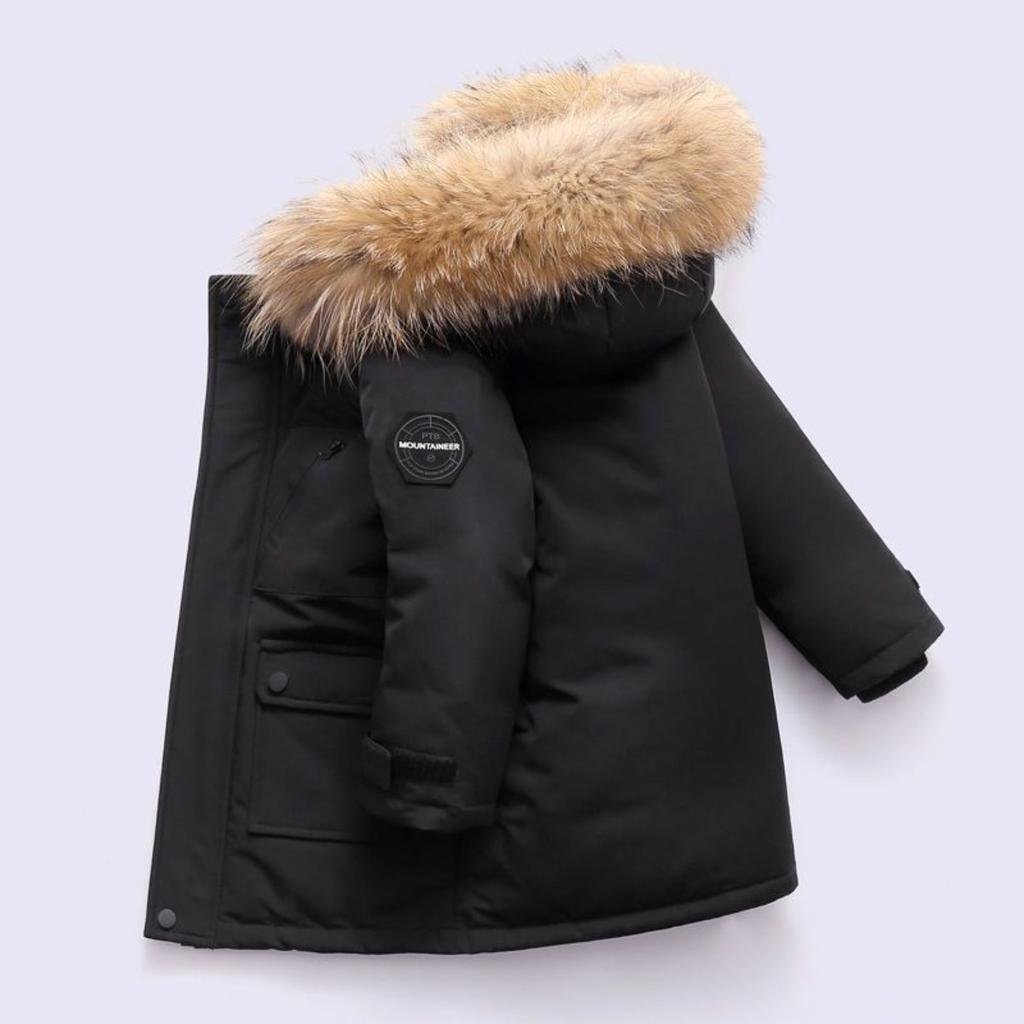 Children's Clothing, Boys' Cotton Jacket, Down Cotton Winter Clothing, Middle-aged and Older Children's Cotton Jacket, Thick and Warm Cotton Jacket