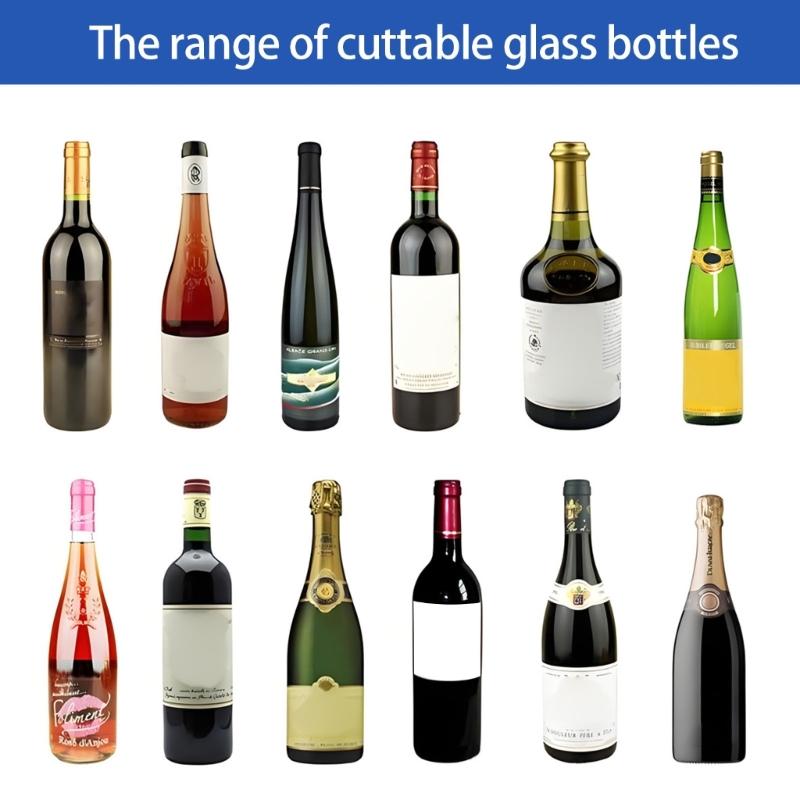 Glass Bottle Cutter, Upgraded Glass Cutter for Bottles & Glass Cutter Machine for Cutting Round Square Bottle