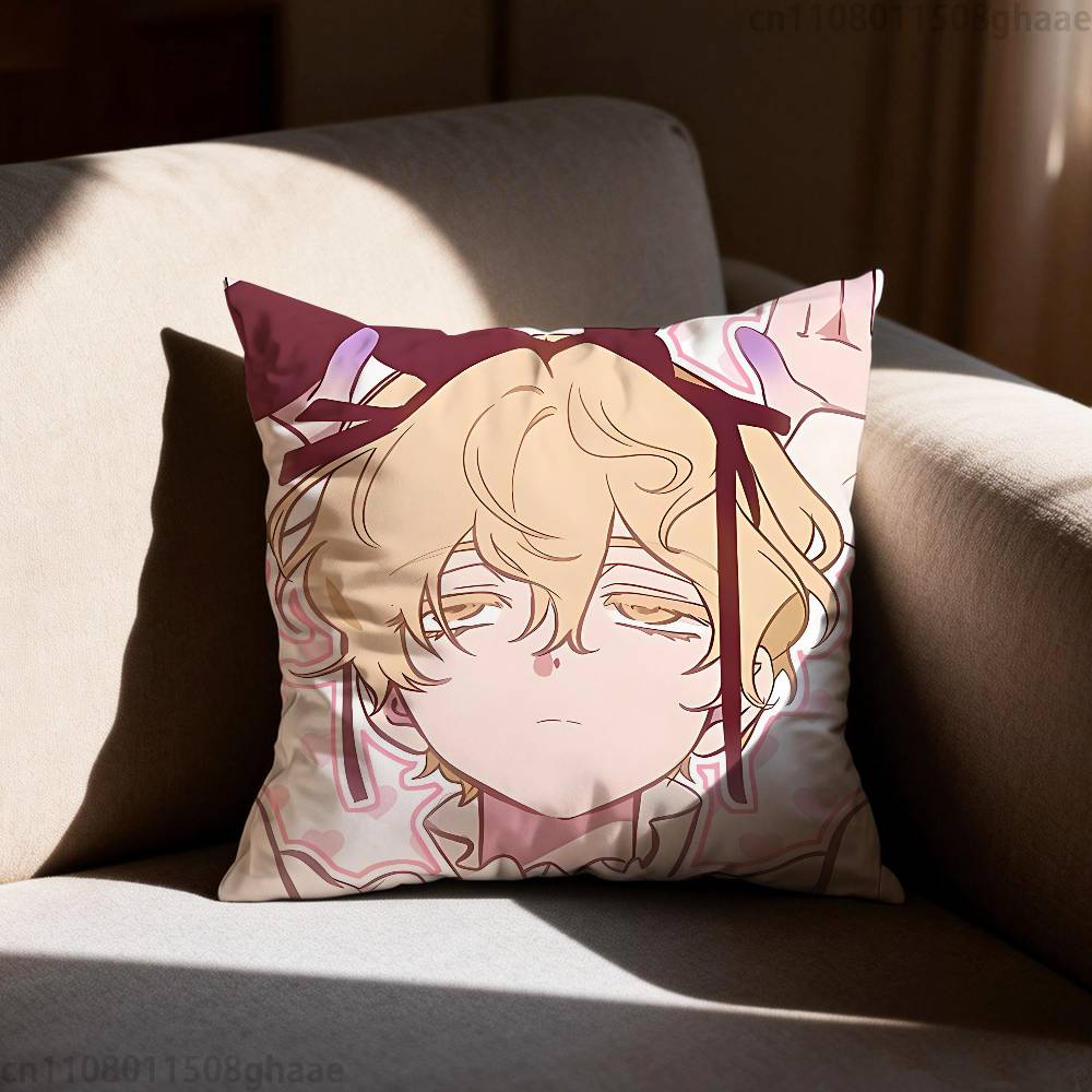 AAlien Stage Luka Pillow Case Square DoubleSided Printing Short Plush Sofa Cushion Cover Bedroom Bedside Pillow
