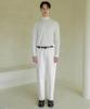 ESN Half Turtleneck Knit T-Shirt Off-White