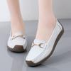 Women Moccasins Leather Shoes Driving Comfort Flats Casual Nurse Loafers Walking Minimalist Summer Maternity Shoes for Girl