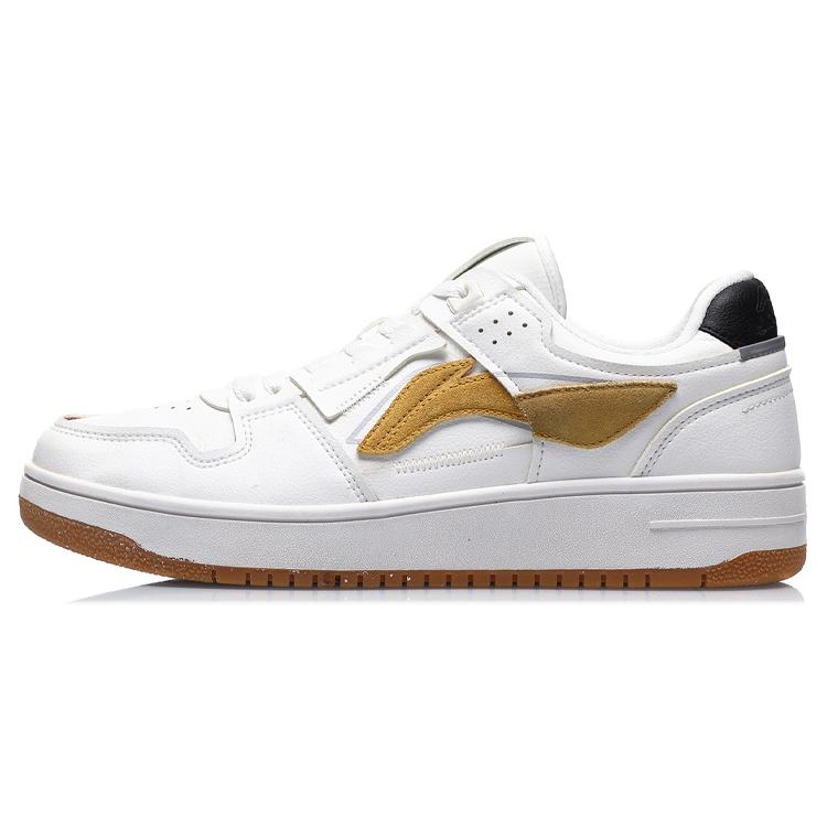 

Li Ning Tianji Slip Resistant Cushioning Abrasion Resistant Breathable Low top Skateboard Shoes Men s White Yellow AGCP299-9 39.5