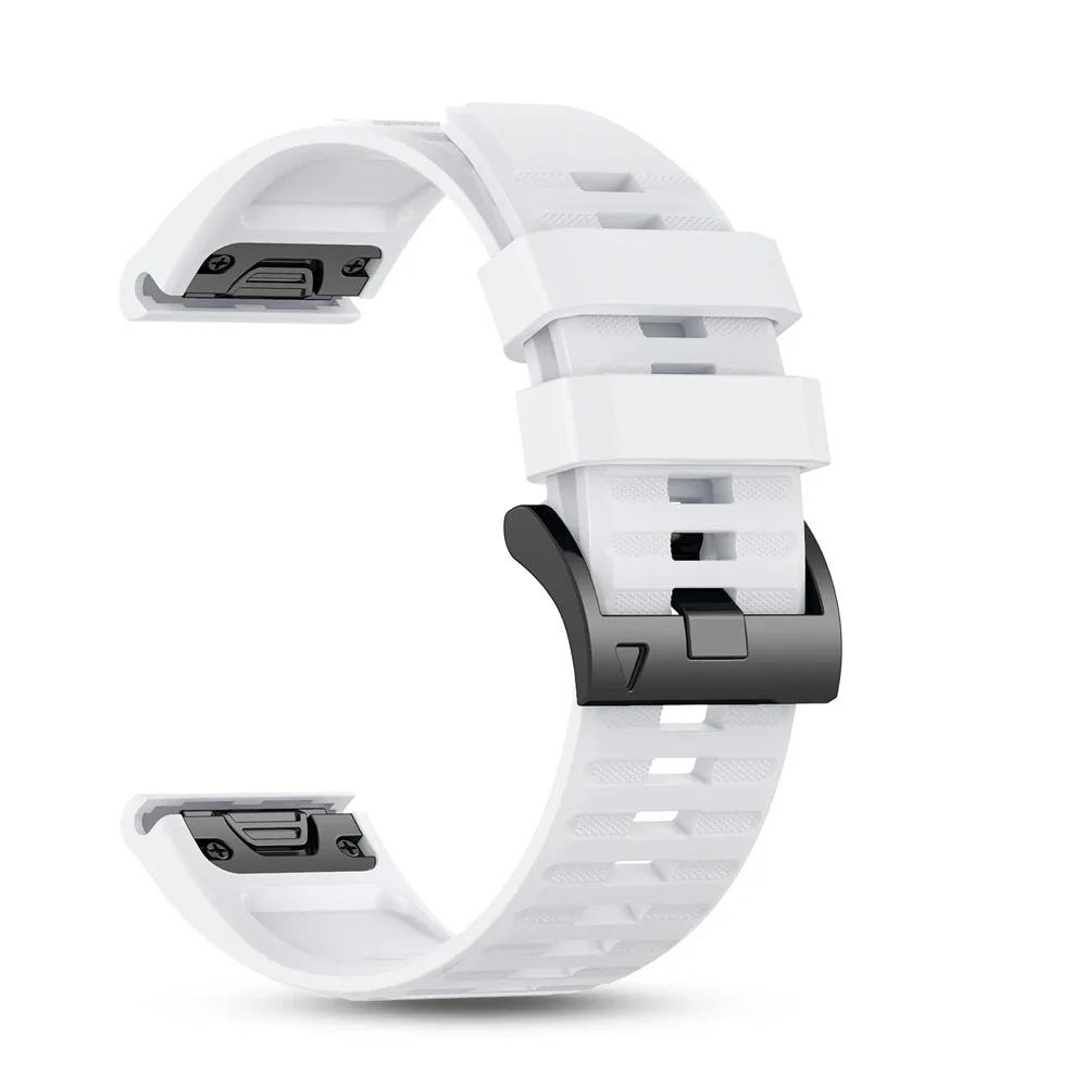 

22/26mm Quick Release Silicone Strap For Garmin Fenix 7X 7 Pro 8 8X 6 6X Pro 5X 5 Plus Bracelet Forerunner 970 Replace Watchband 1PCS QuickFit 22mm
