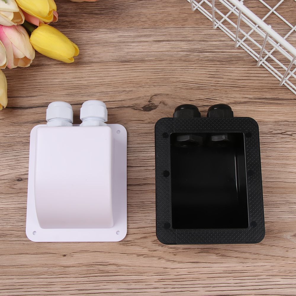 Motorhome Cable Entry Gland Double/Single Ports RV Roof Cable Box Solar Panel Terminal Block Case