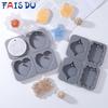 FAIS DU Square Hanging Silicone Mold Handmade Chocolate Mold Aromatherapy Candle Mold DIY Jewelry Handmade Soap