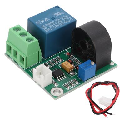 12V 0?Módulo Sensor de Detección de Corriente CA 5A Salida de Conmutación para Prueba de Sobrecorriente de Motor Laboratorio